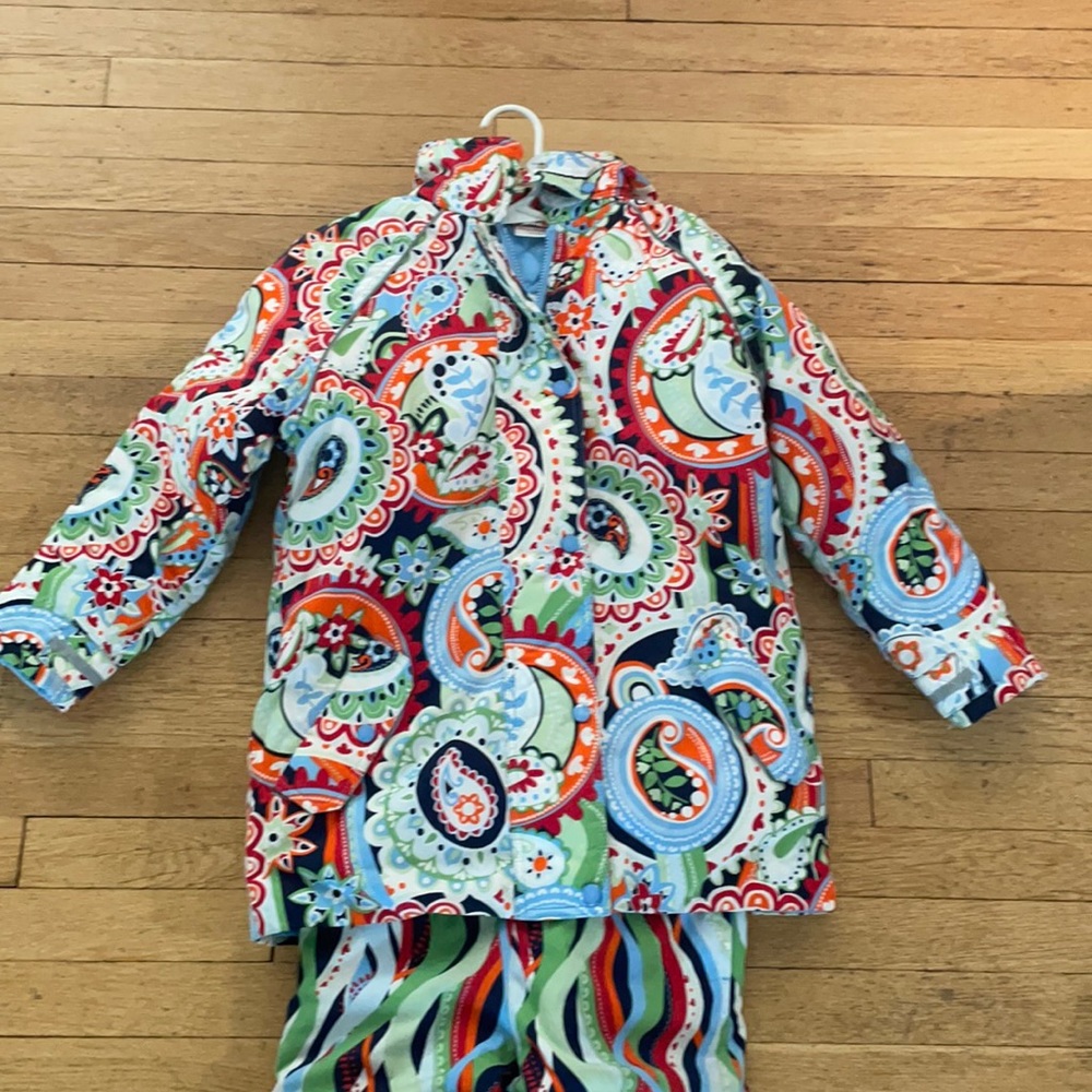 Hanna Andersson kids snowsuit size 140 overalls coat snow pants